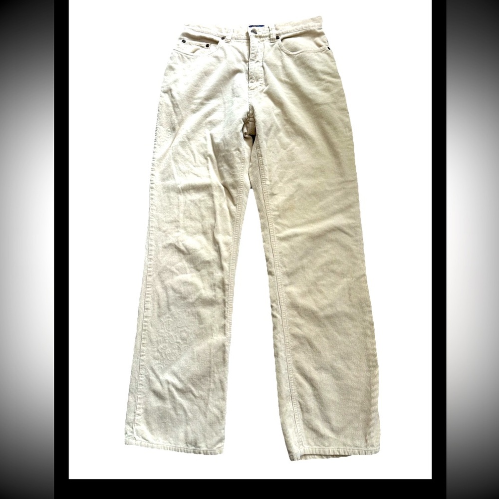 J. Crew Cream Straight Leg Pants